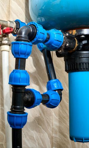 Water Pump System With Plumbing Fittings And Valves