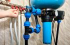 Water Pump System With Plumbing Fittings And Valves