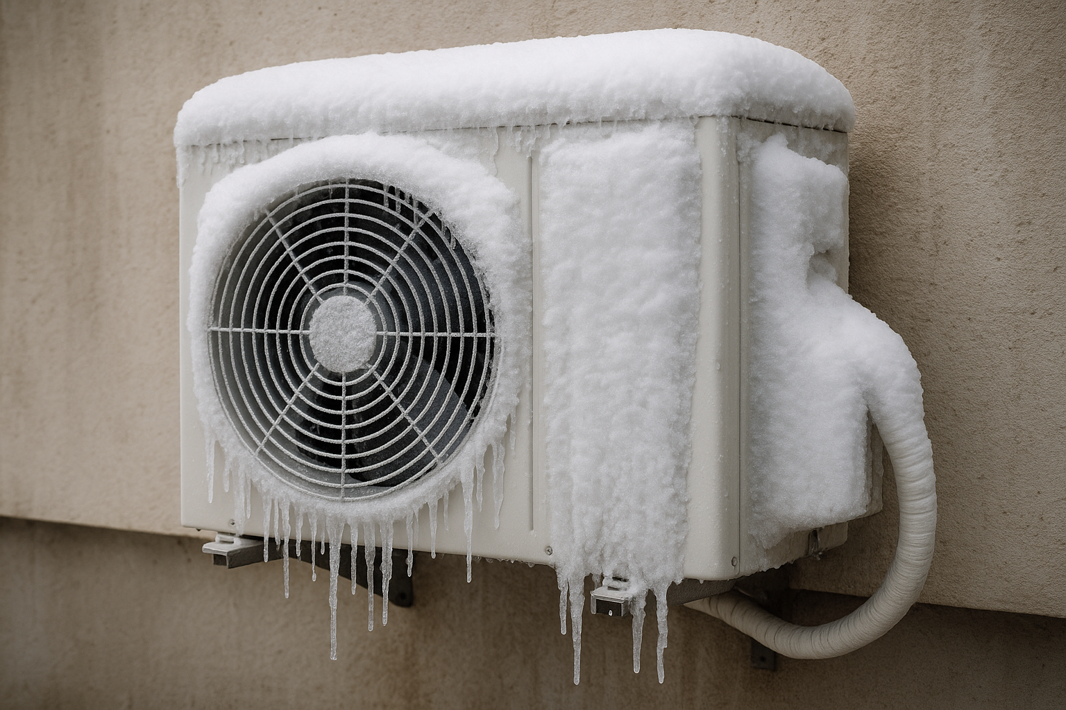 Ice Building Up On An AC Unit