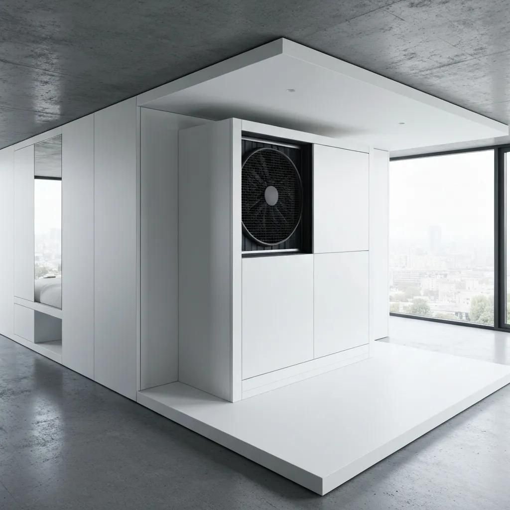 Modern HVAC system in a residential setting, showcasing effective cooling solutions