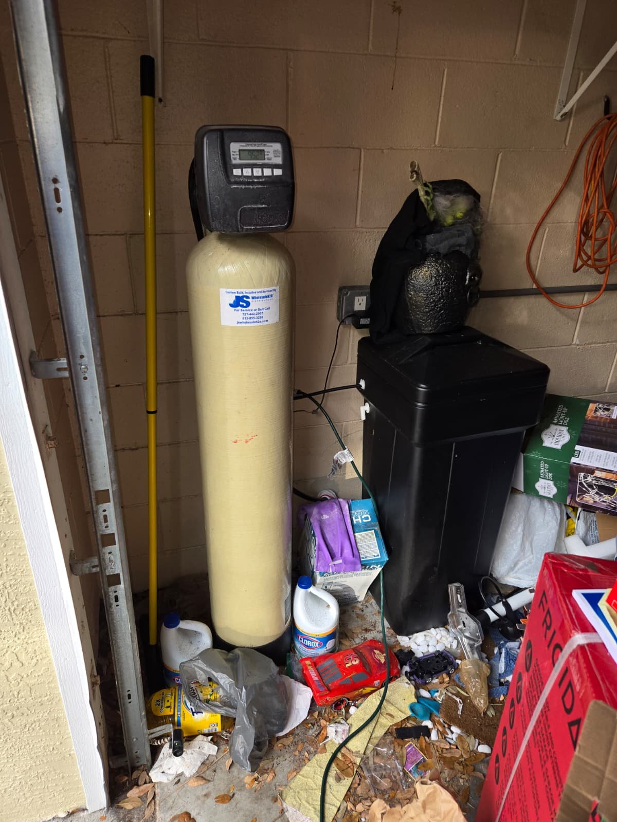 Plumbing inspection access near water heater in Tampa, FL 33625