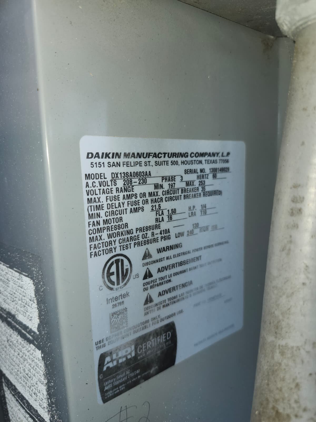 AC return ductwork damage assessment in Palm Harbor, FL 34684