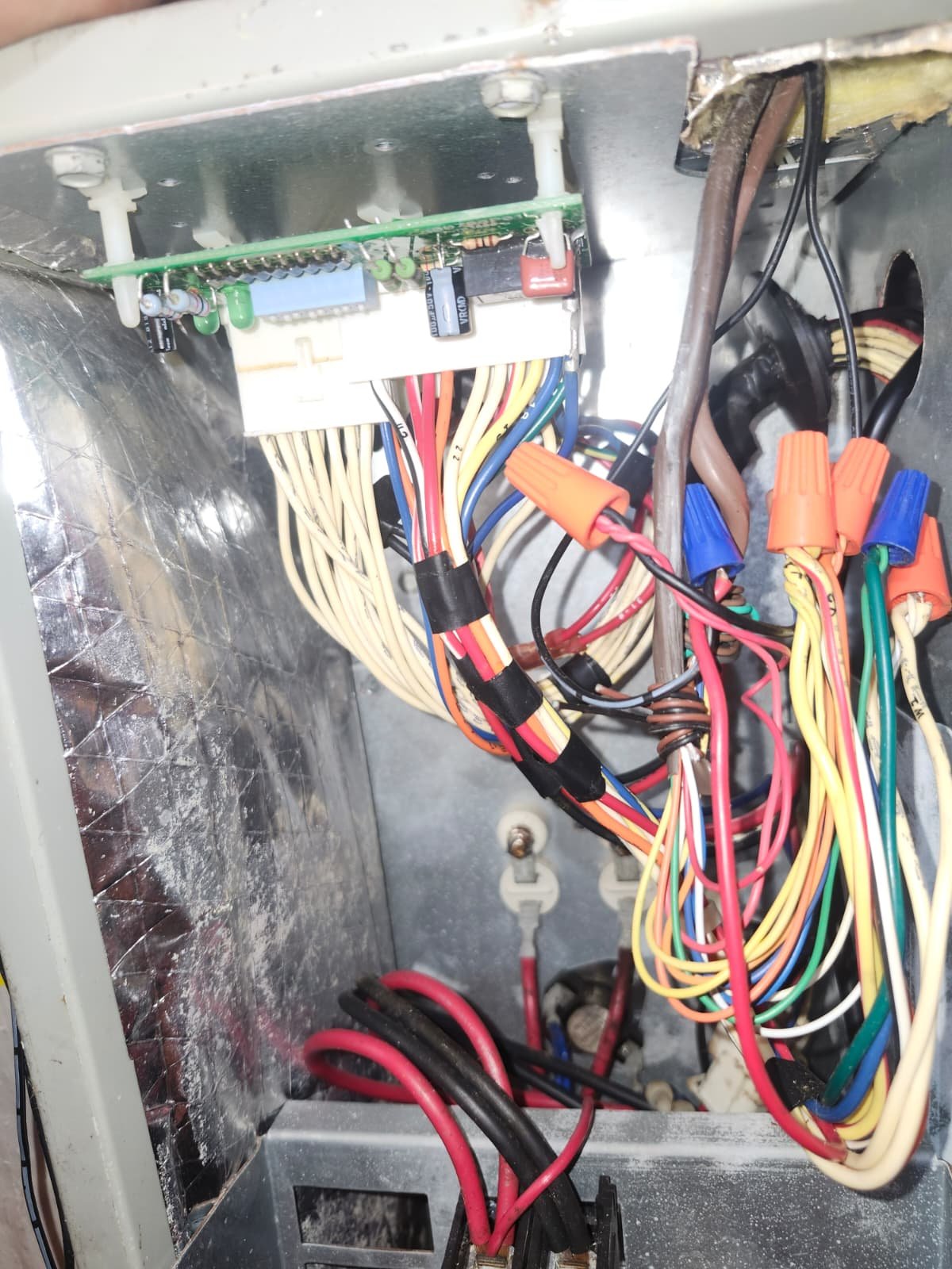 HVAC condenser unit serviced with new contactor in Tarpon Springs, FL 34689