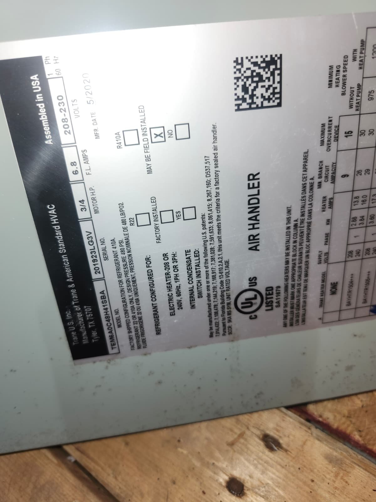 Surge protector installed for Daikin air handler in Tarpon Springs, FL 34689