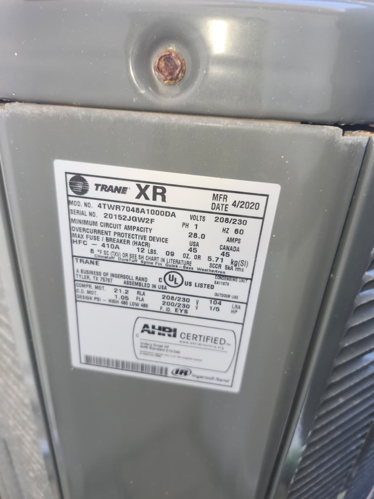 Programmable thermostat and HVAC controls in Tarpon Springs, FL 34689 home