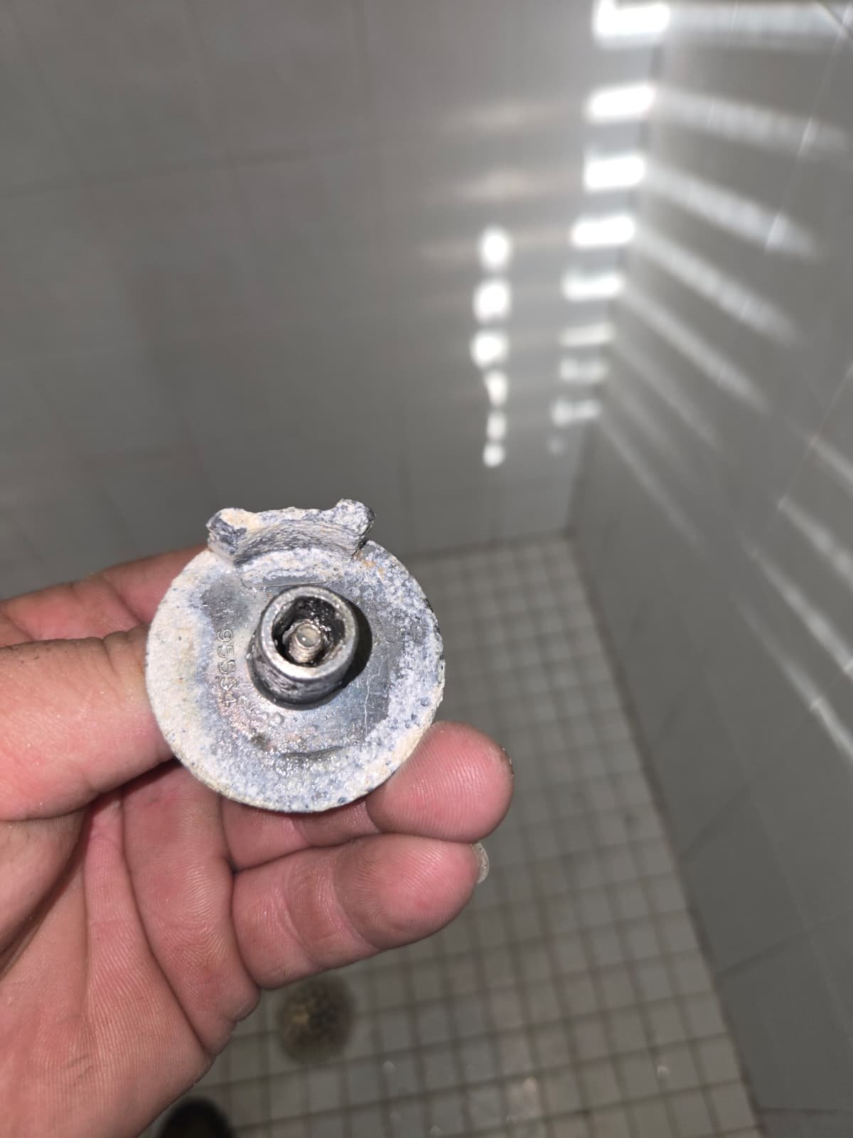 Plumber performing shower cartridge replacement in Tampa, FL 33647 condo