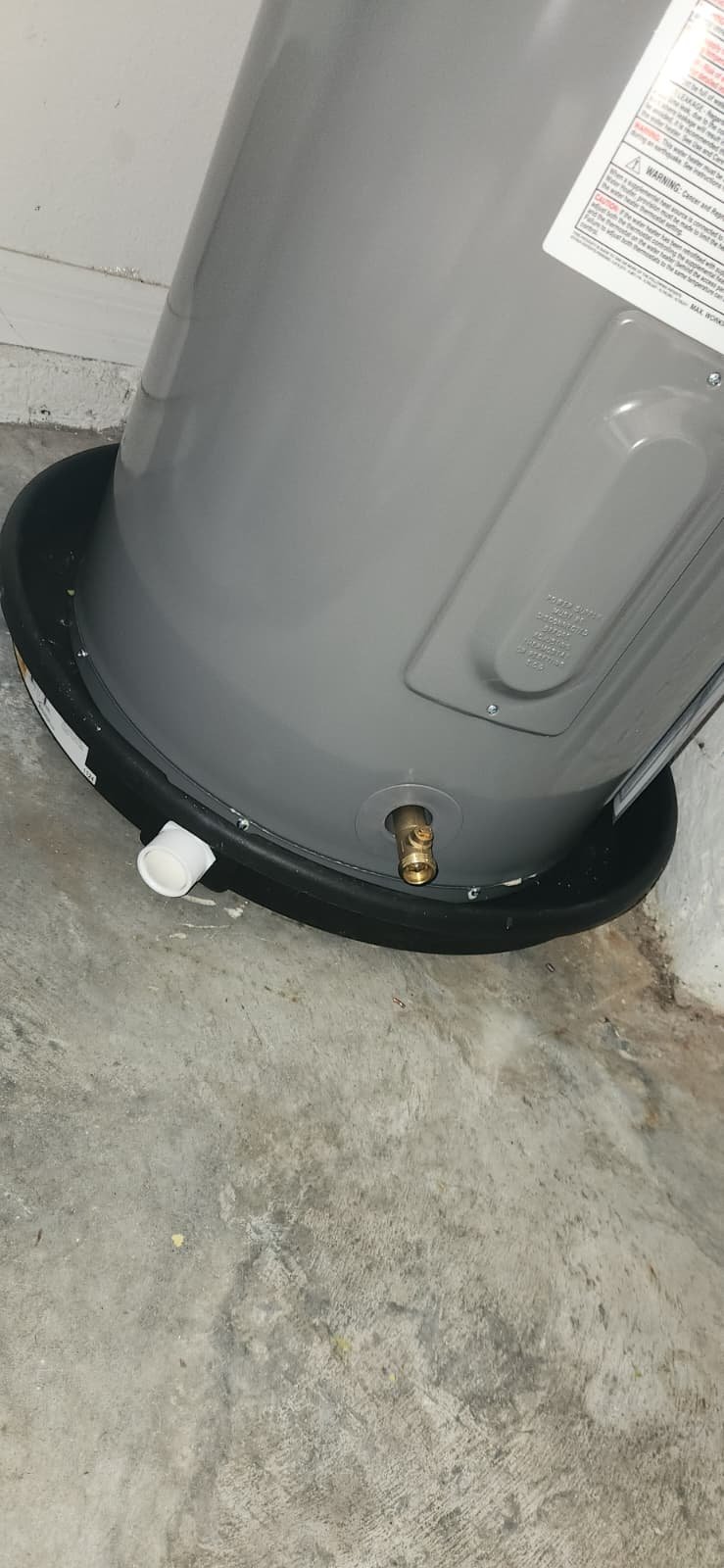 Service valve and discharge line on new water heater install in Riverview, FL 33579