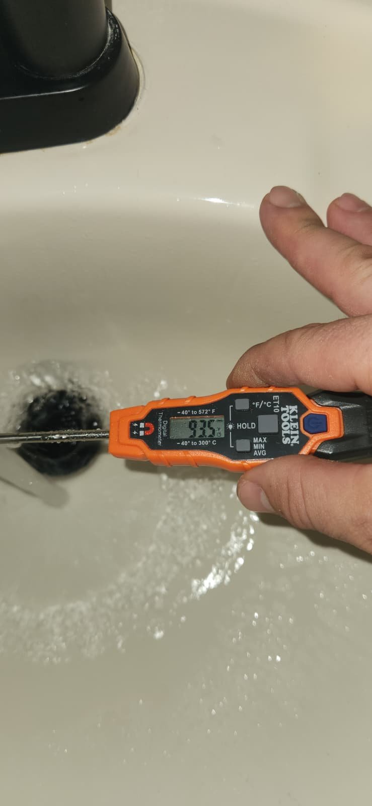 Detailed view of insulated hot water piping on new heater in Riverview, FL 33579