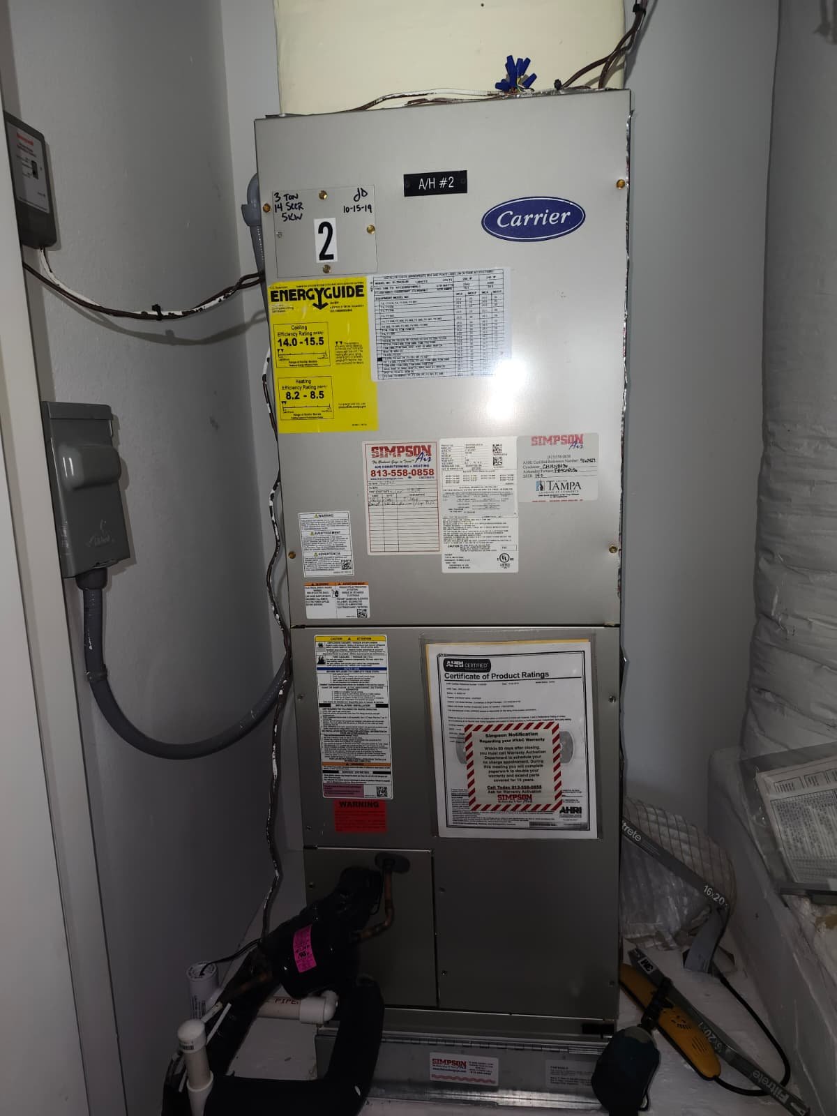 AC repair with system vacuum and leak check in Tampa, FL 336291