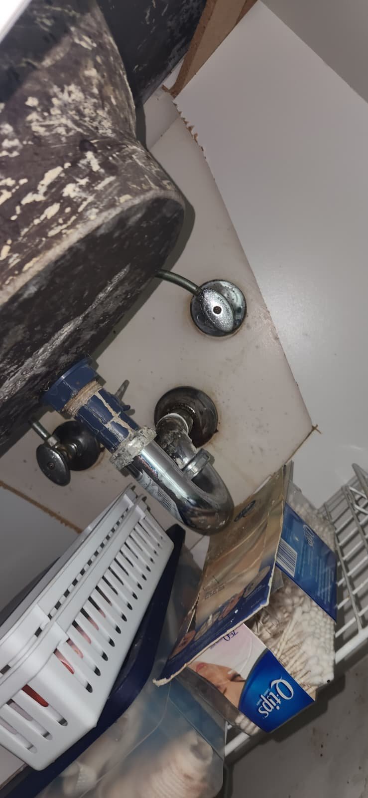 Stuck angle valve under sink found during Clearwater, FL 33763 plumbing check