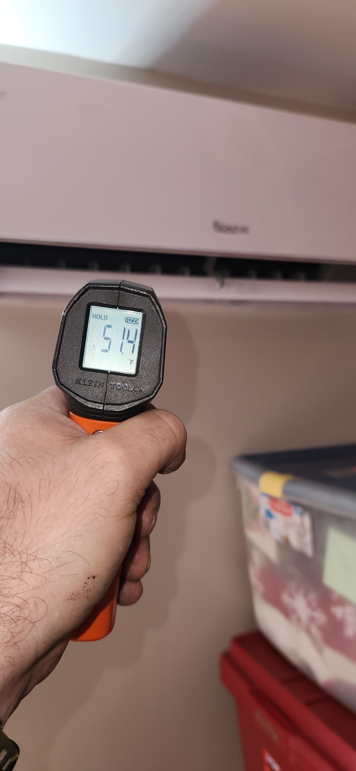 Daizuki mini-split heat pump install in St. Petersburg, FL 33710 close-up