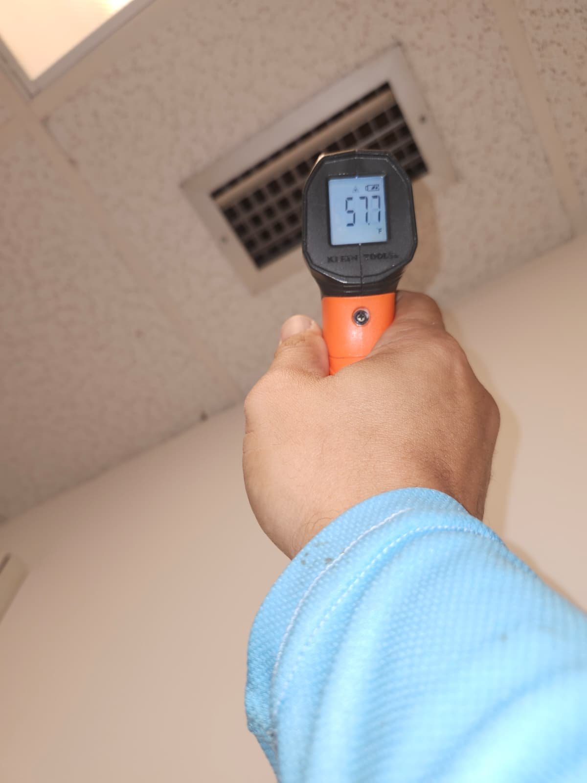 HVAC system operating check during maintenance in Tampa, FL 33634 home