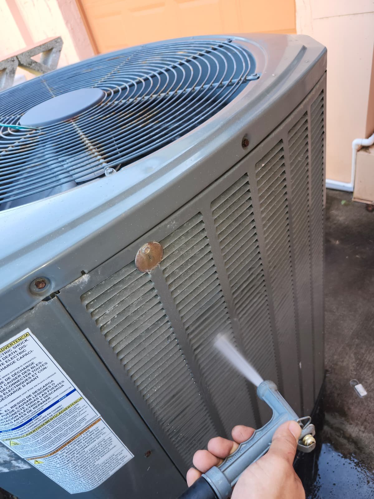 HVAC coil leak inspection during AC service in Largo, FL 33774