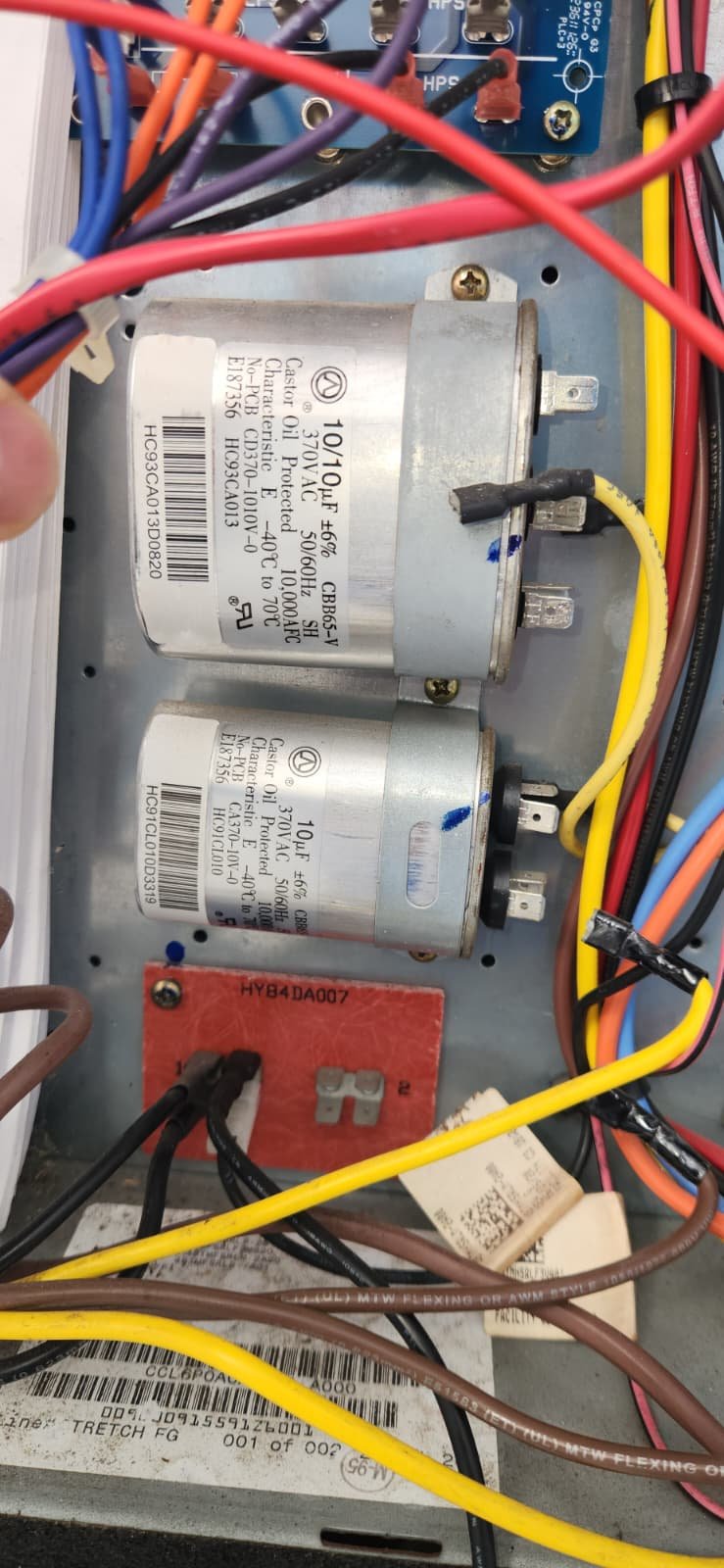 Testing new capacitor and relay on air handler in Riverview, FL 33578