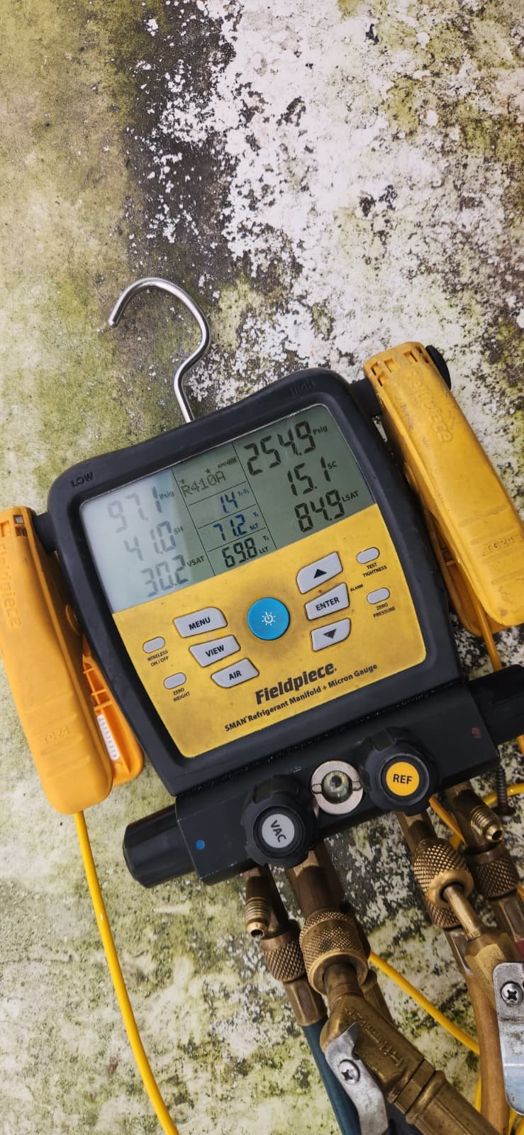 Close view of air handler relay wiring repair in Riverview, FL 33578