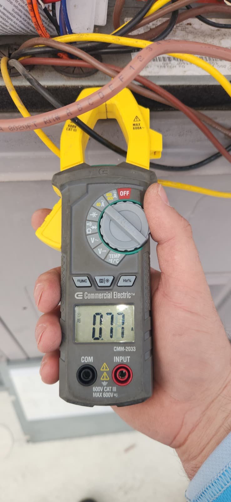 Completed capacitor and air handler relay upgrade in Riverview, FL 33578