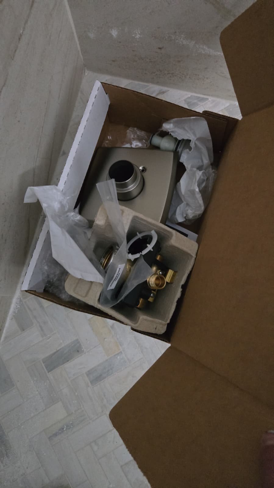 Shower valve replacement prep work in St. Petersburg, FL 33703 bathroom