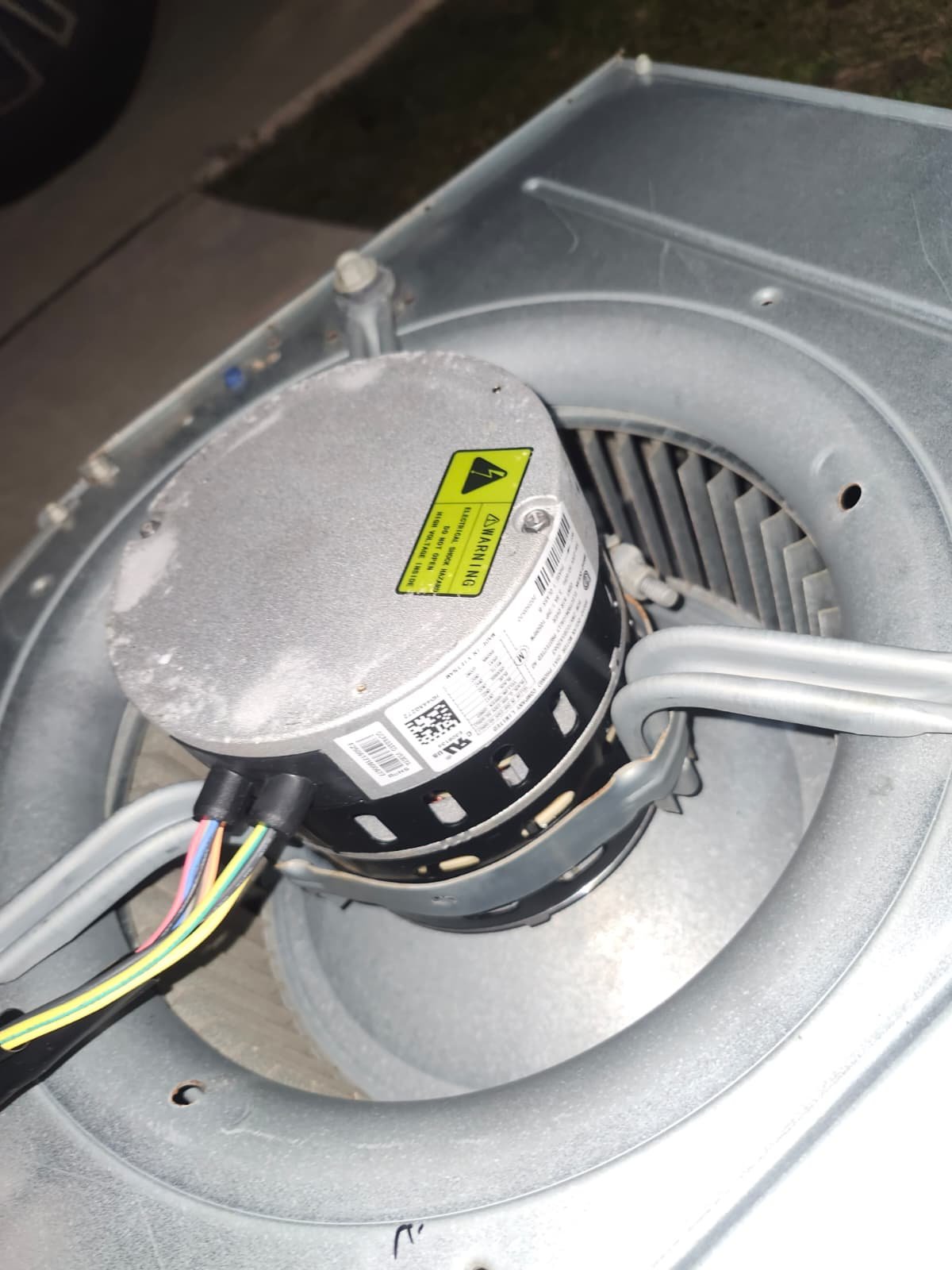 HVAC blower motor repair in attic unit in Thonotosassa, FL 33592