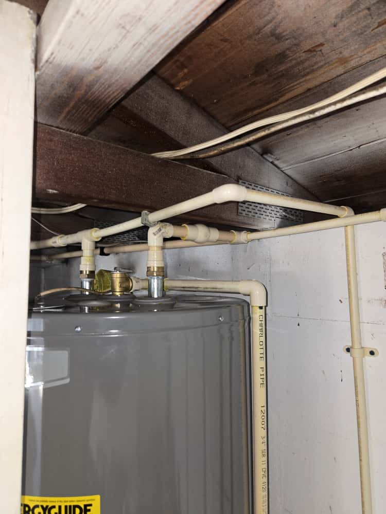 Rheem 4500 watt water heater install with service valve in St. Petersburg, FL 33703