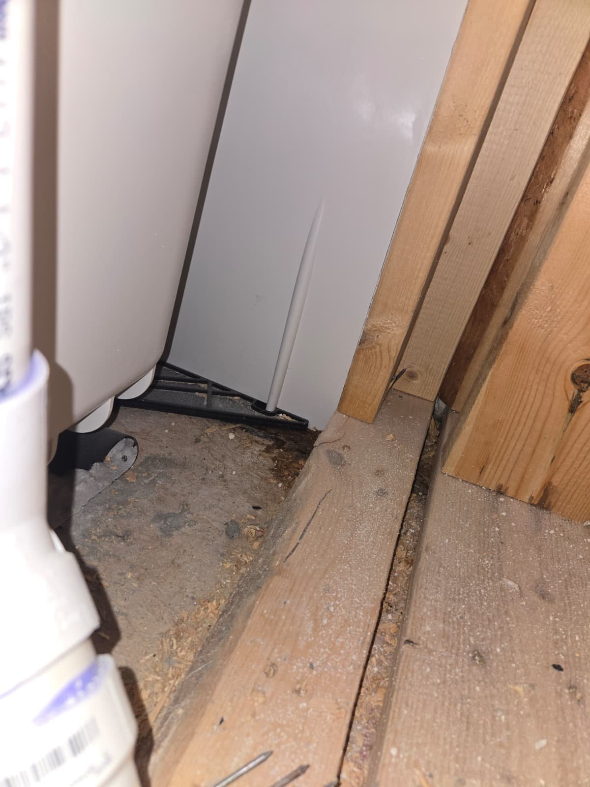 Wesley Chapel, FL sheetrock inspection opening showing underlying structure