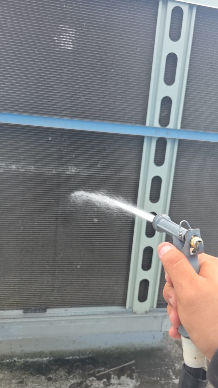 Checking aged HVAC fans during quarterly maintenance in Brandon, FL 33511