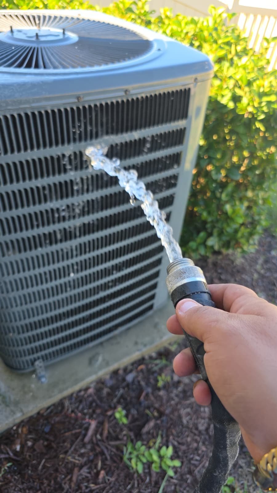 Fan motor amperage check during AC maintenance in Riverview, FL 33579