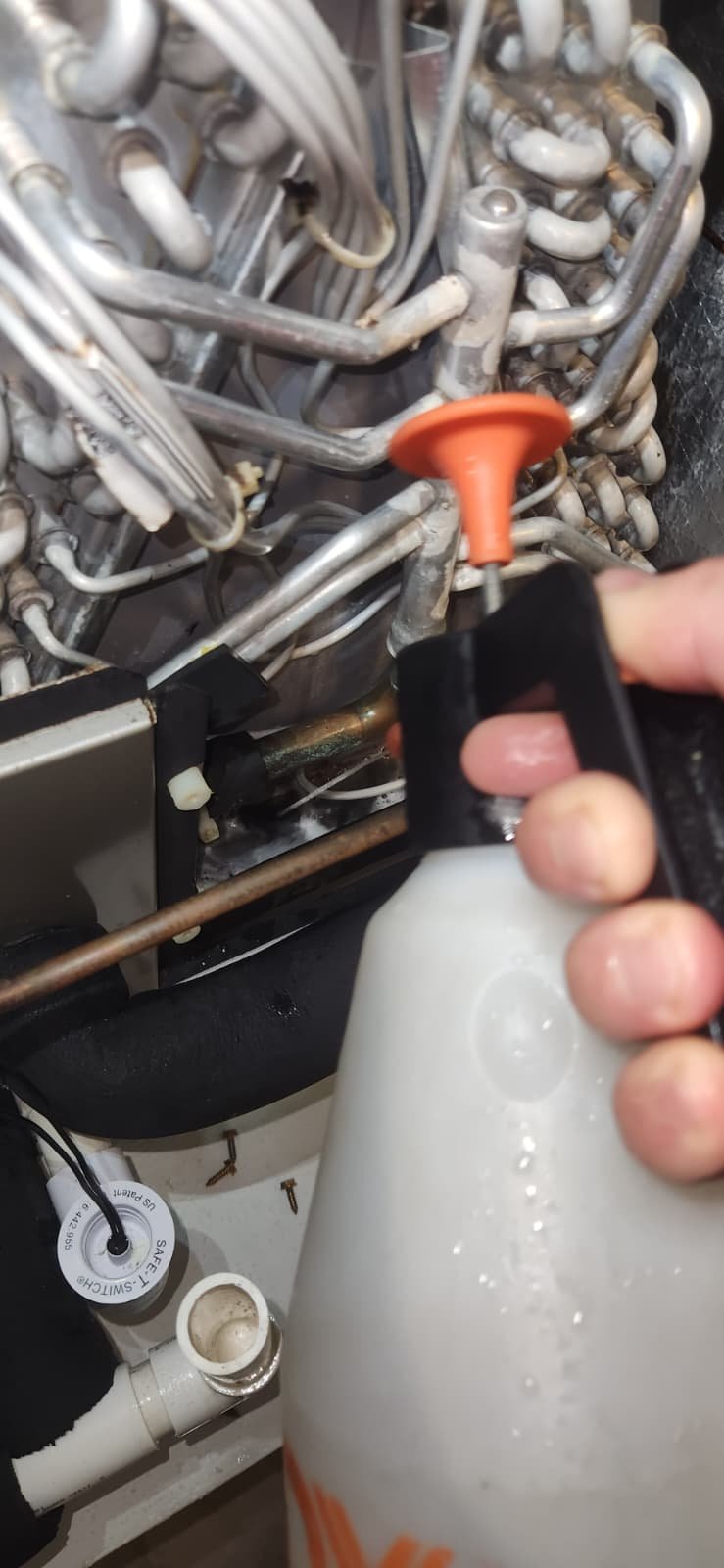 Home system components inspected during maintenance in Lutz, FL 33558