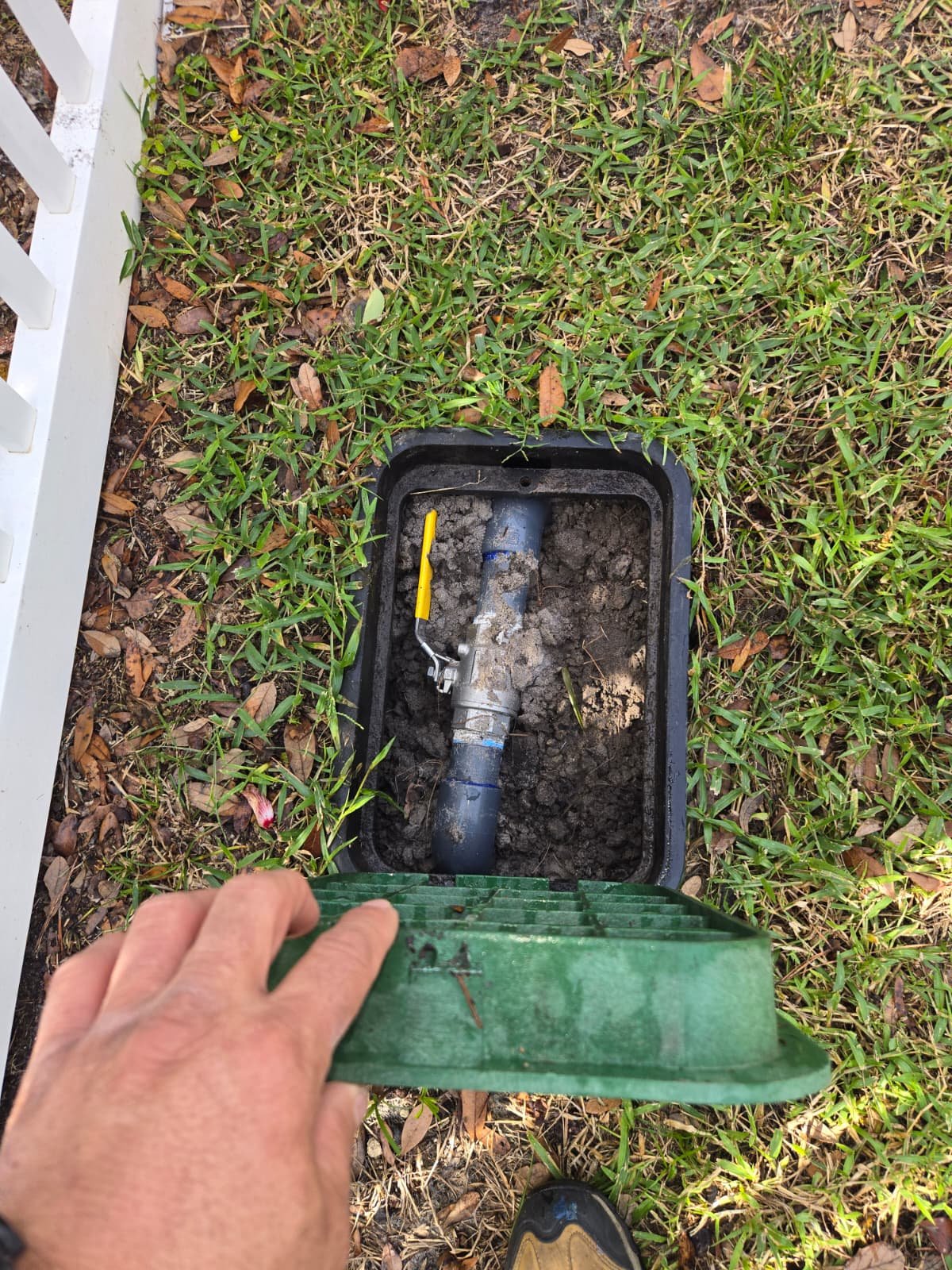 Palm Harbor, FL 34683 plumbing inspection documenting water heater and shut-off issues