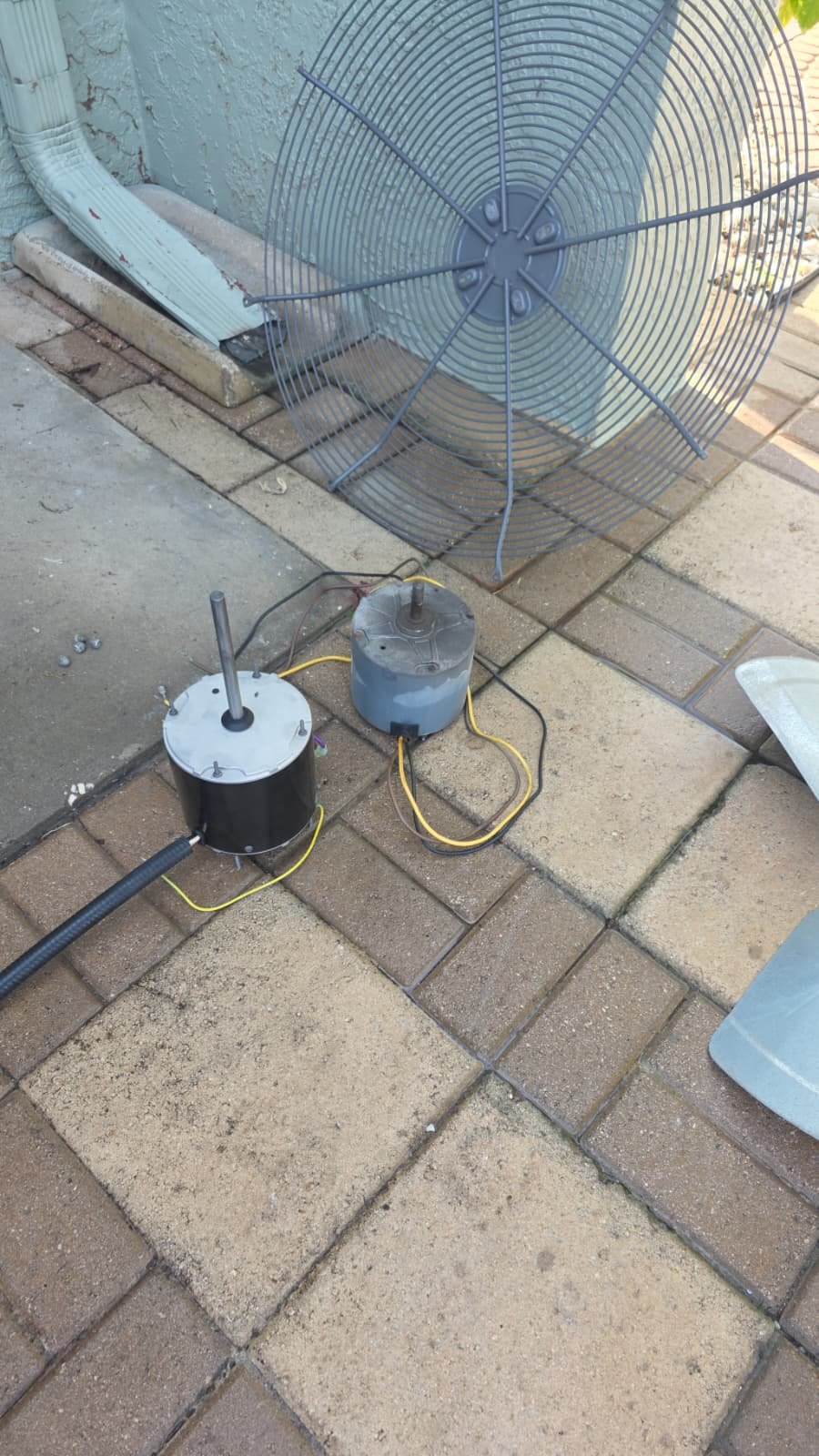 HVAC capacitor check with new motor install in Treasure Island FL 33706