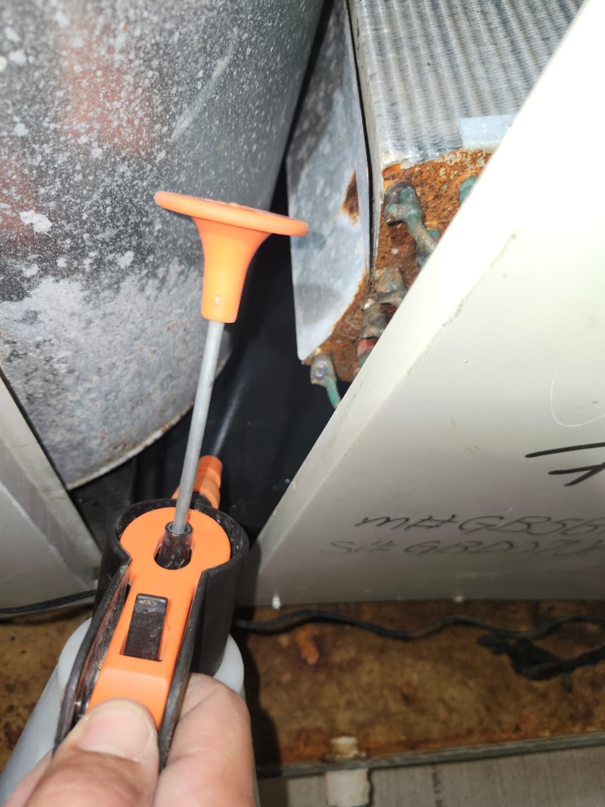 AC system and filter area reviewed for replacement in Tampa, FL 33634