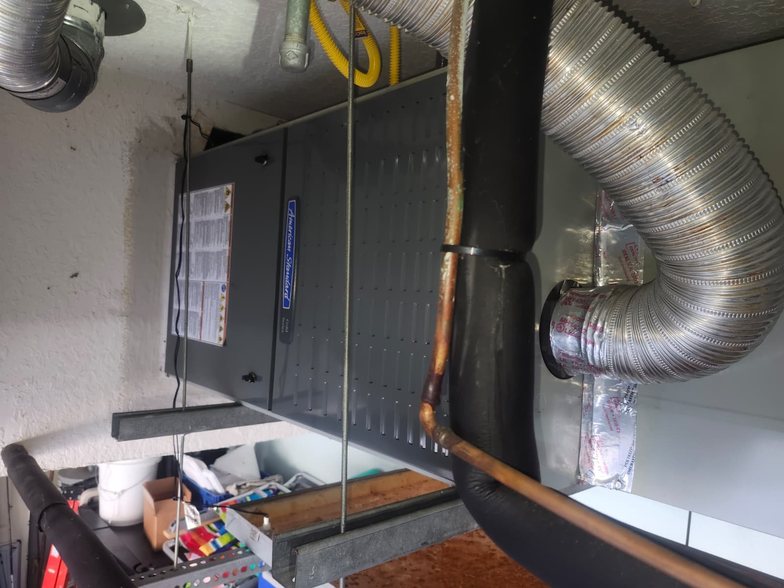 AC safety and float switch inspection during maintenance in Odessa, FL 33556