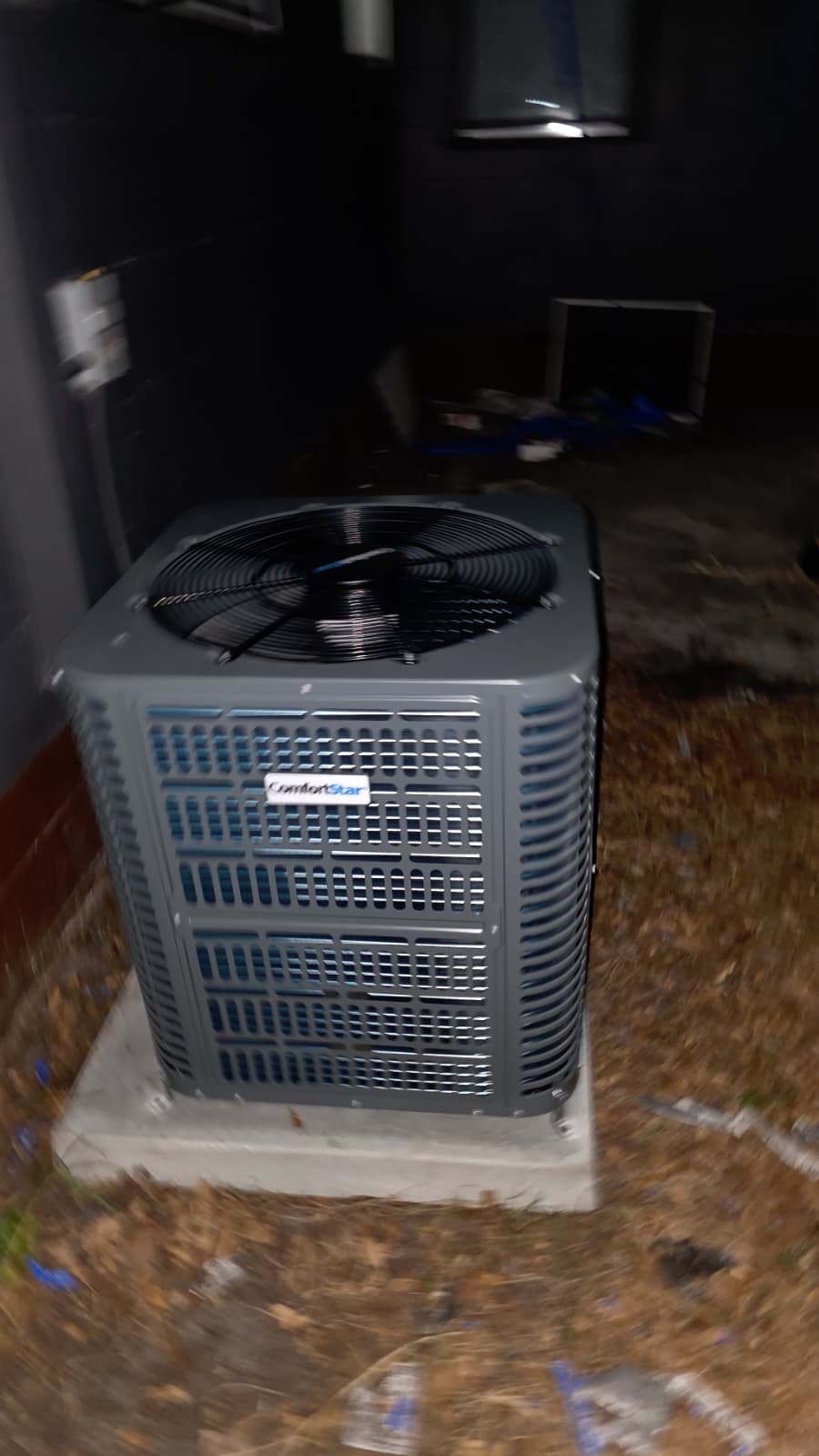 36x36x1 concrete pad prepared for AC condenser in St. Petersburg, FL 33712