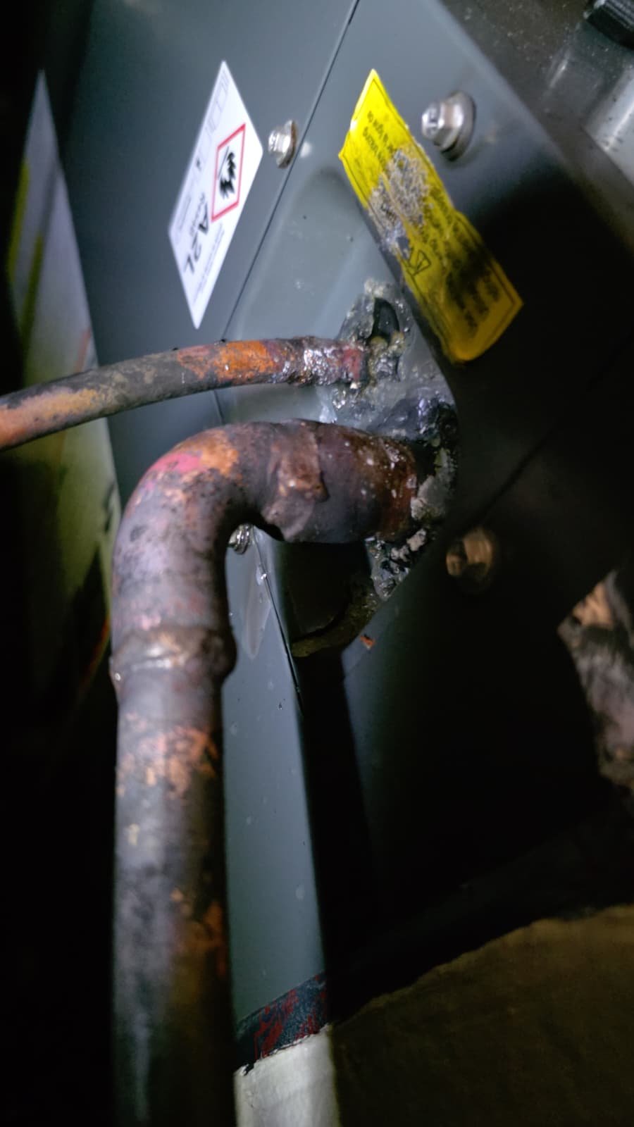 New concrete base for HVAC condenser install in St. Petersburg, FL 33712