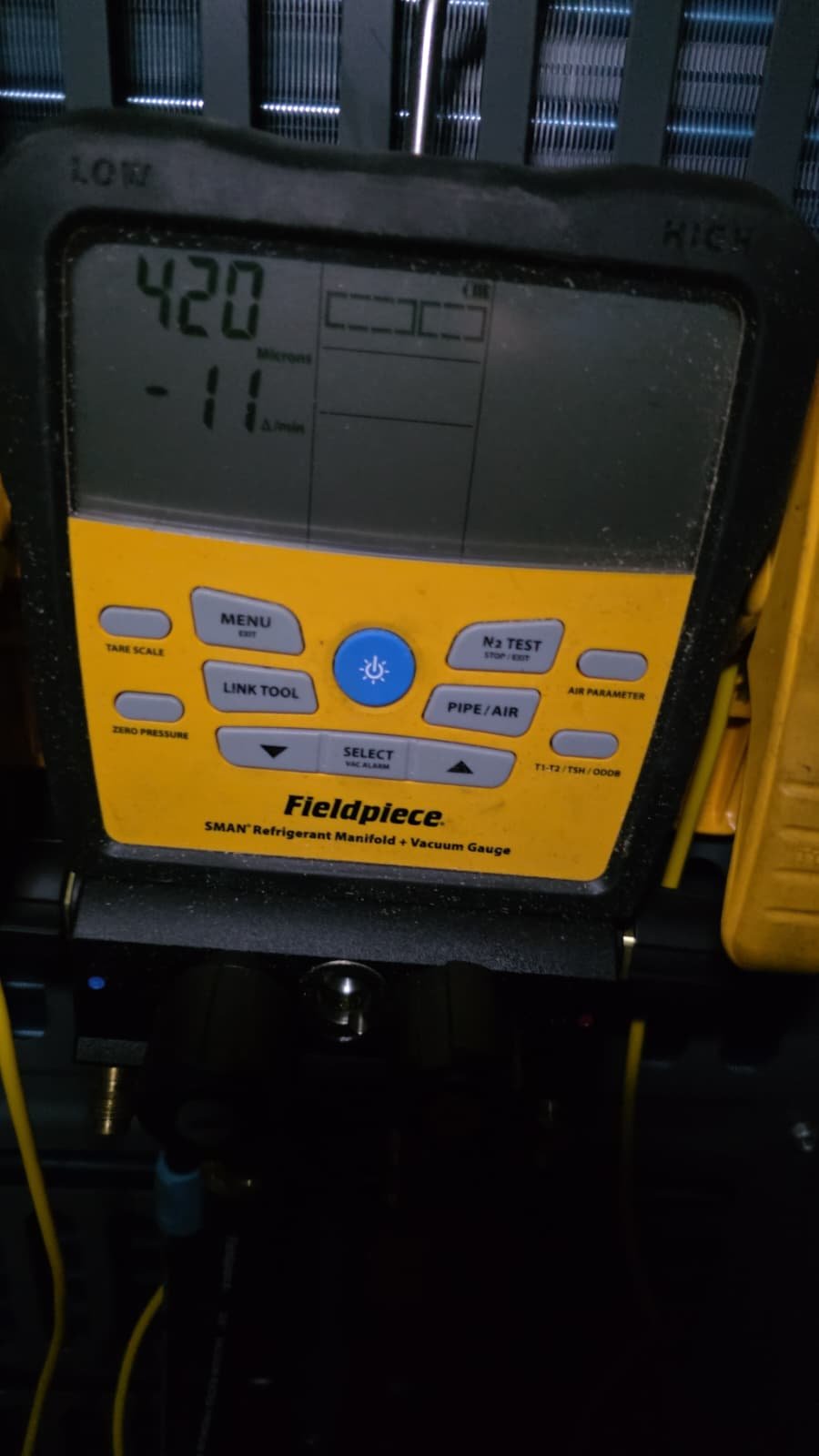 Detail of 36x36x1 condenser concrete pad in St. Petersburg, FL 33712