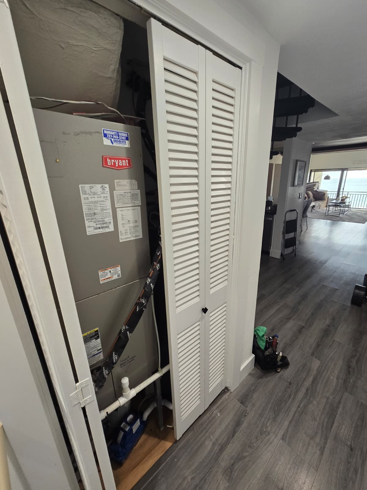 Rheem 40 gallon water heater setup with service valve in Indian Shores, FL 33785