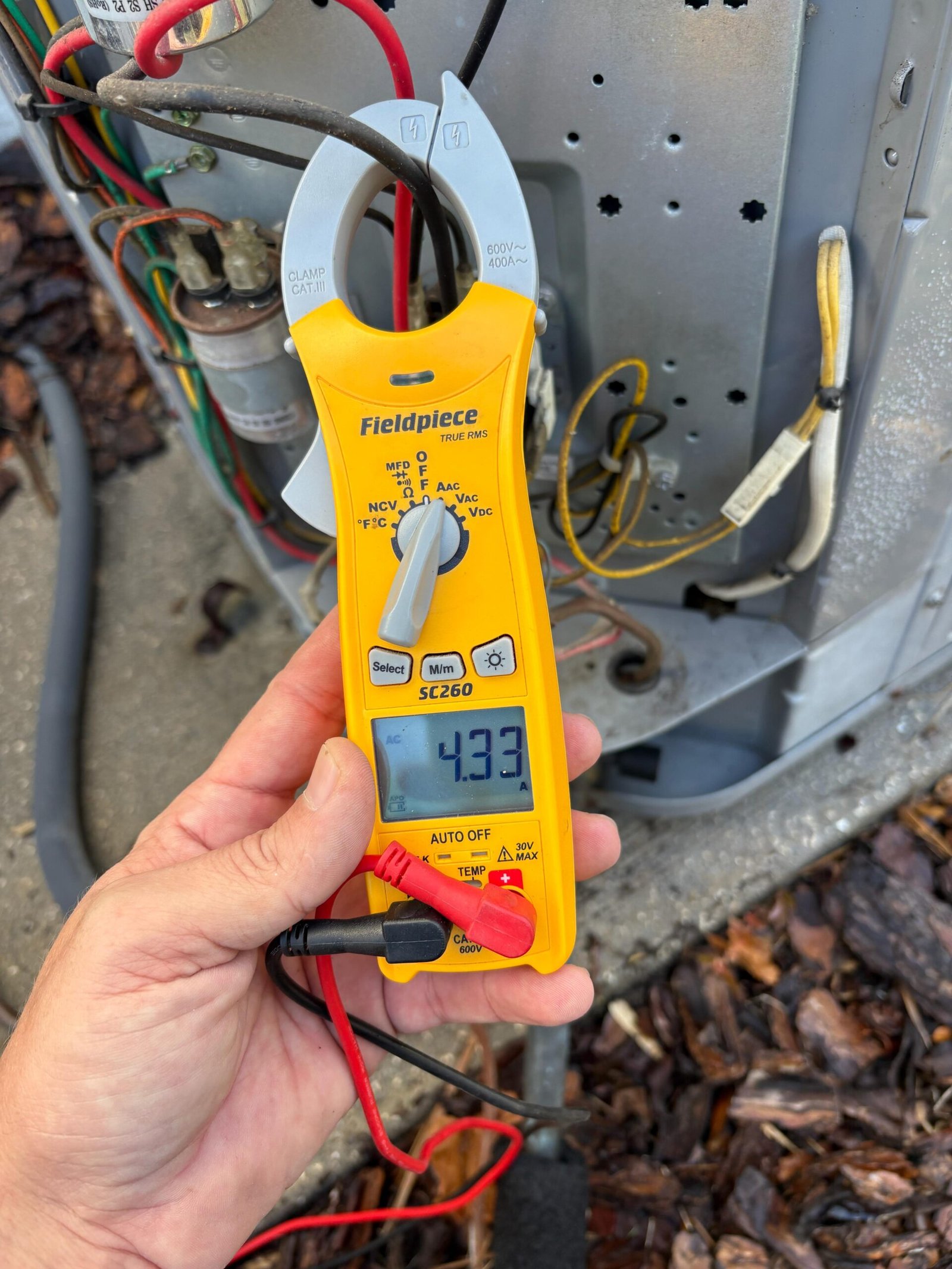 Condenser coil after self-cleaning treatment in Tampa, FL 33629