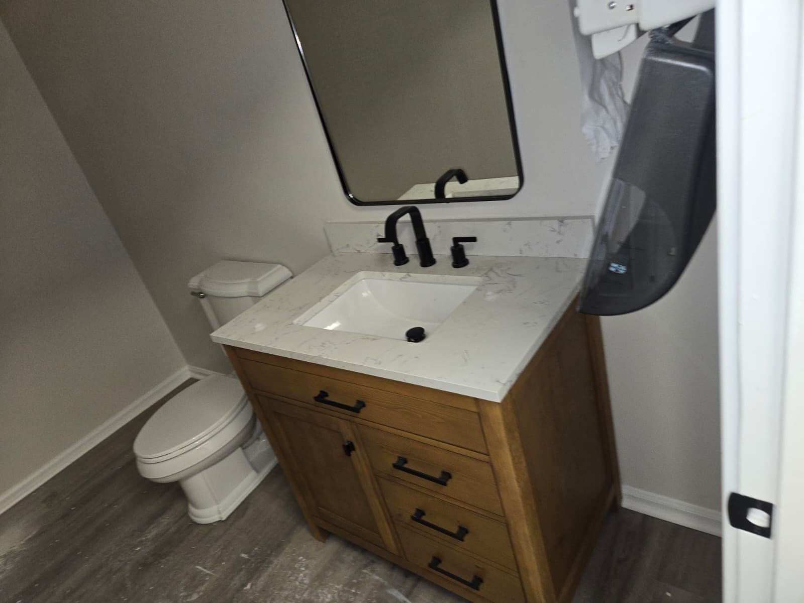 Completed PEX water supply lines and shutoff valves in Tampa, FL 33614 home