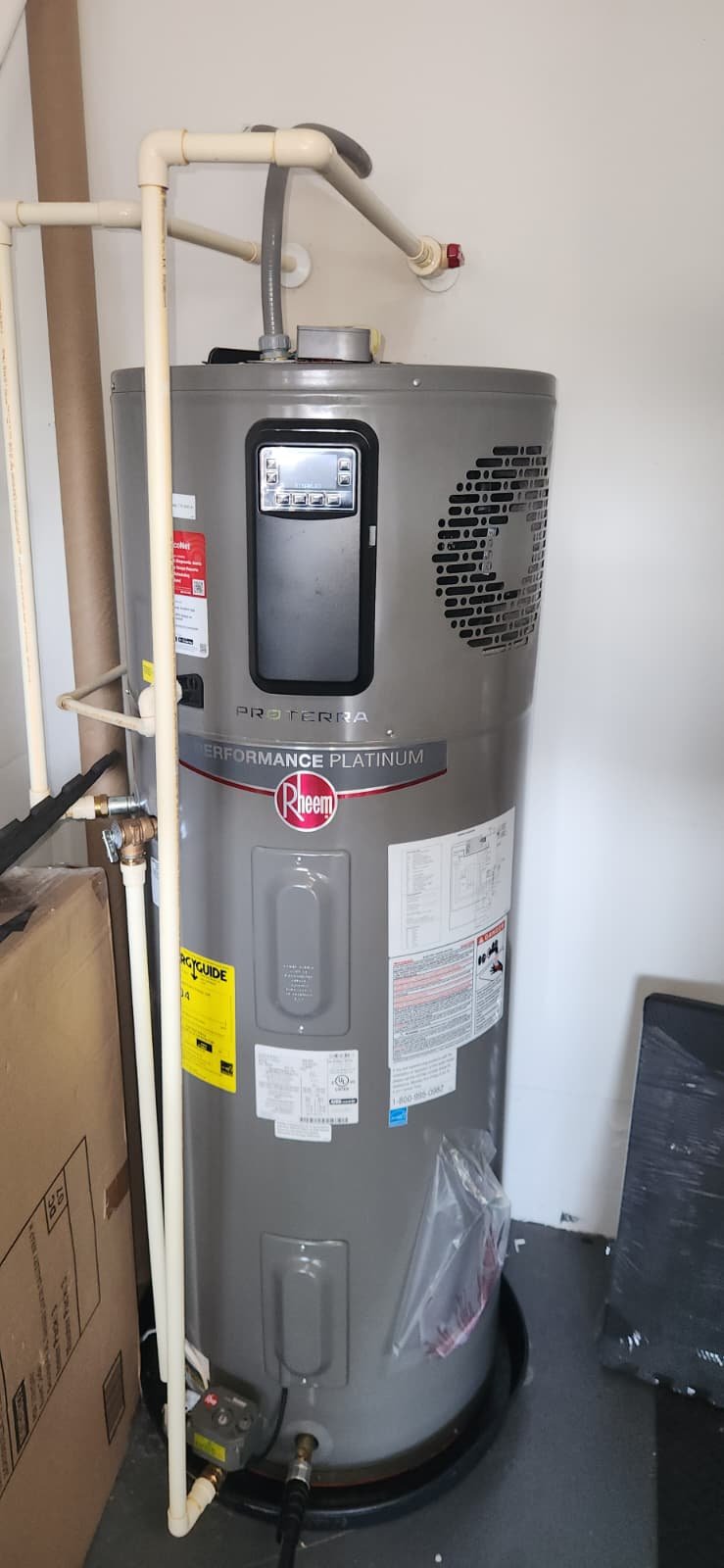 Completed plumbing inspection and water heater service in Tampa, FL 33625