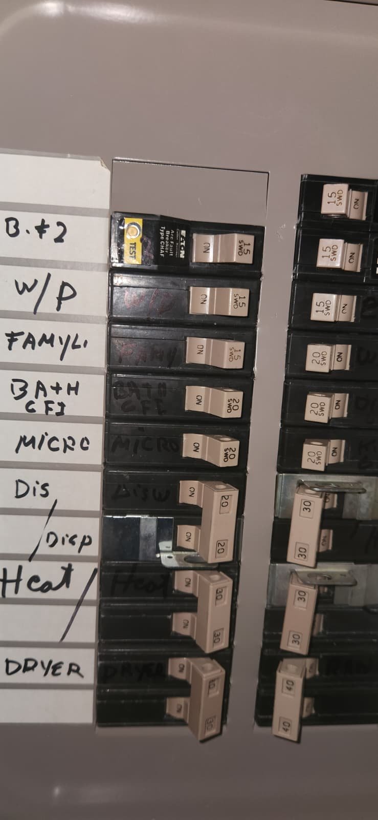 Technician testing water heater heating elements in Tampa, FL 33604 home