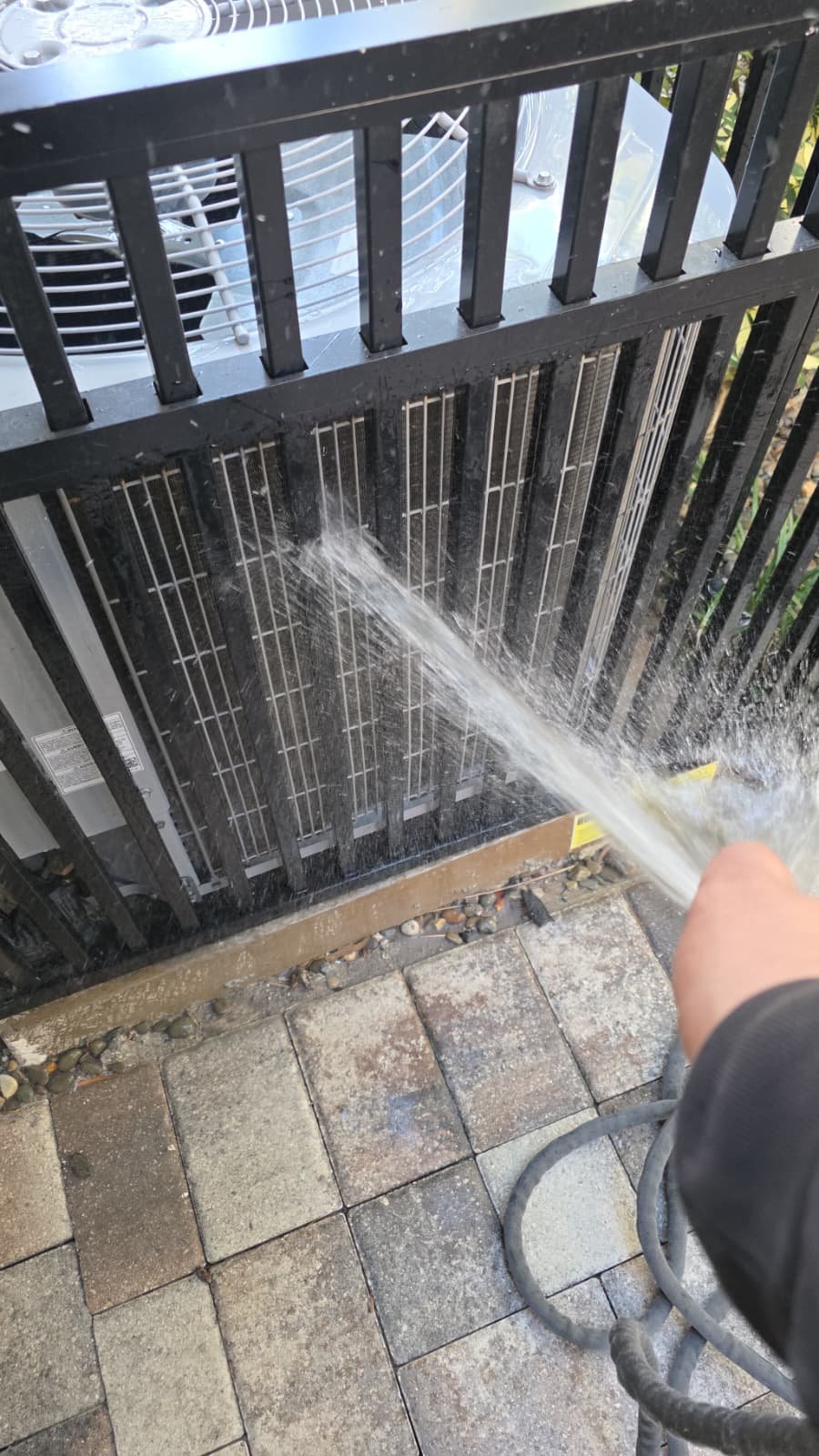 Indoor unit cleaning during HVAC maintenance in St. Petersburg, FL 33701 home