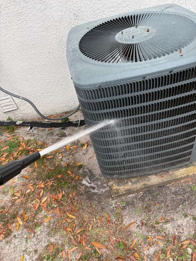 Filter and refrigerant check as part of AC tune-up in Tampa, FL 33610