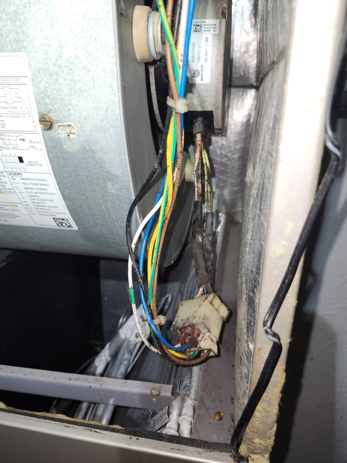 Thermostat control wiring checked after relay replacement in Clearwater, FL 33755