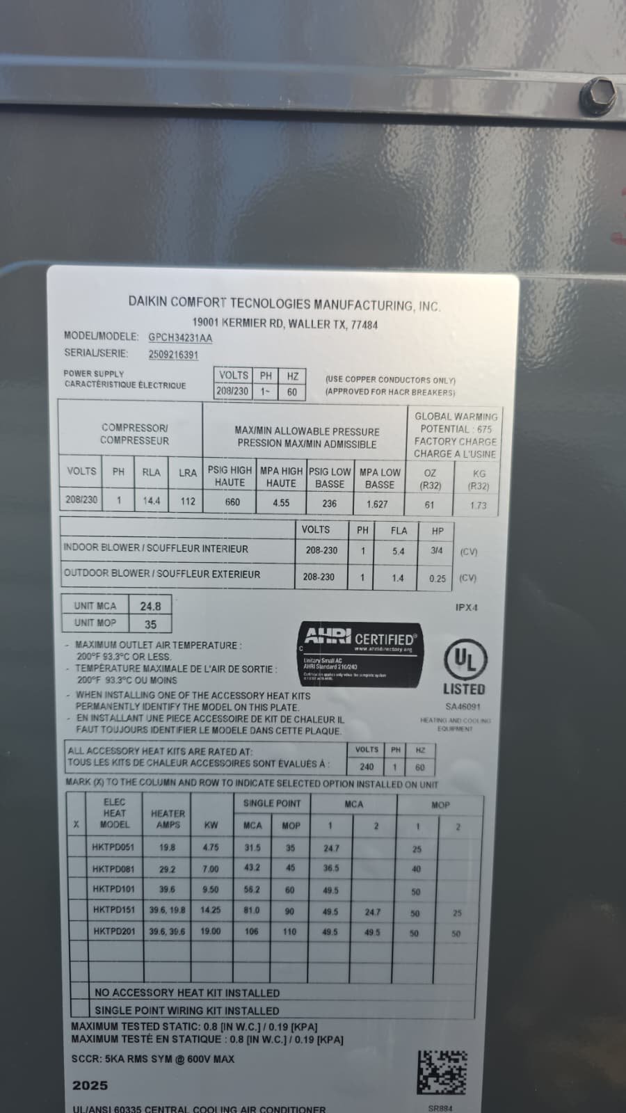 Electric heater replacement preparation in Tampa, FL 33637 attic space