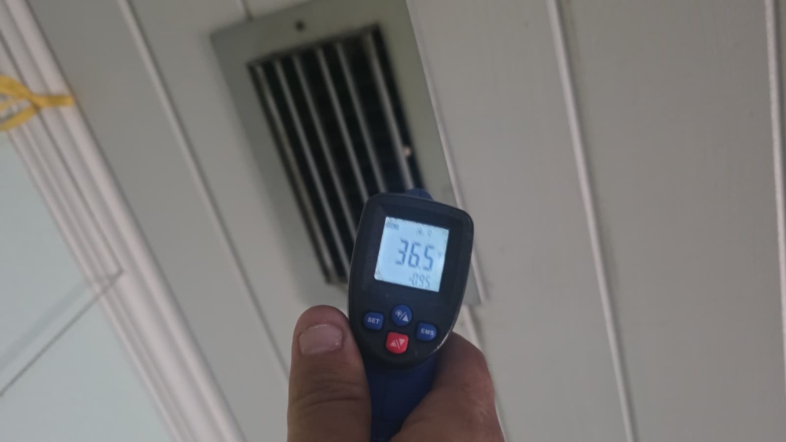 Blower cleaning inspection during AC maintenance in Lutz, FL 33549