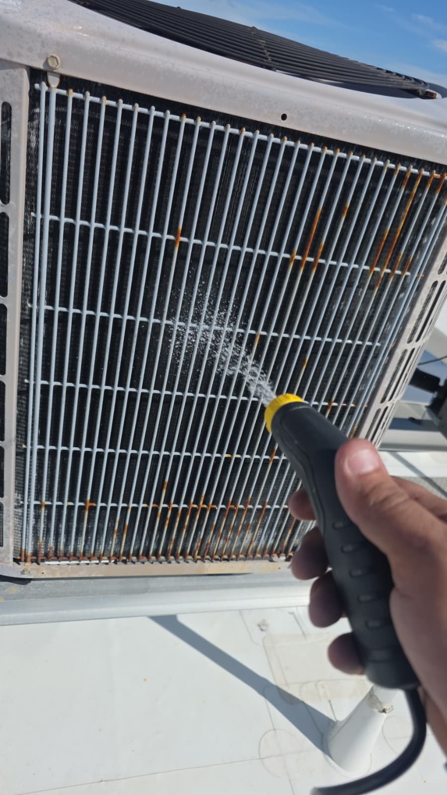 Cooling system performance check after AC tune-up in South Pasadena, FL 33707