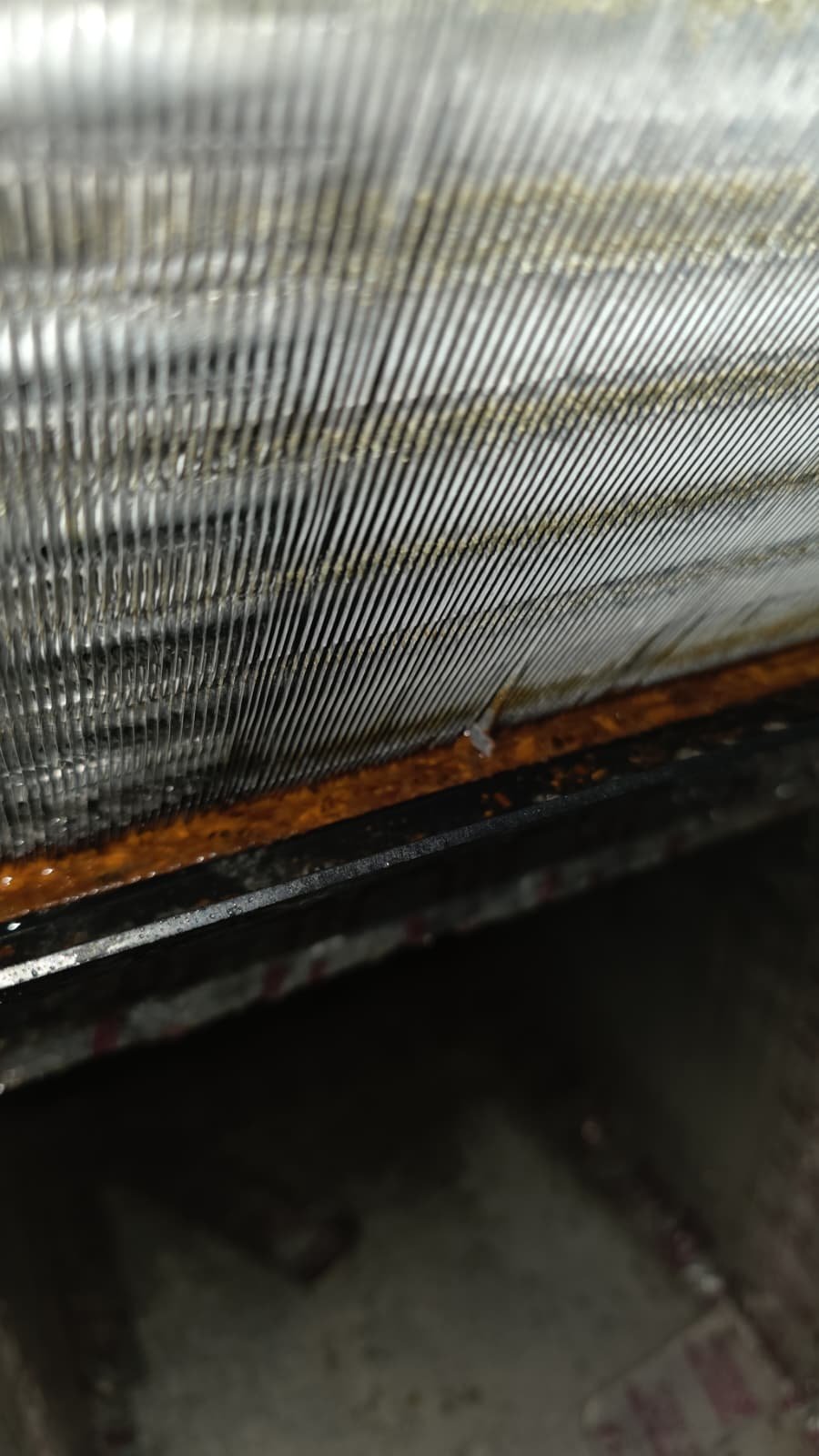 Out-of-level PVC drain line before repair in New Port Richey, FL 34653