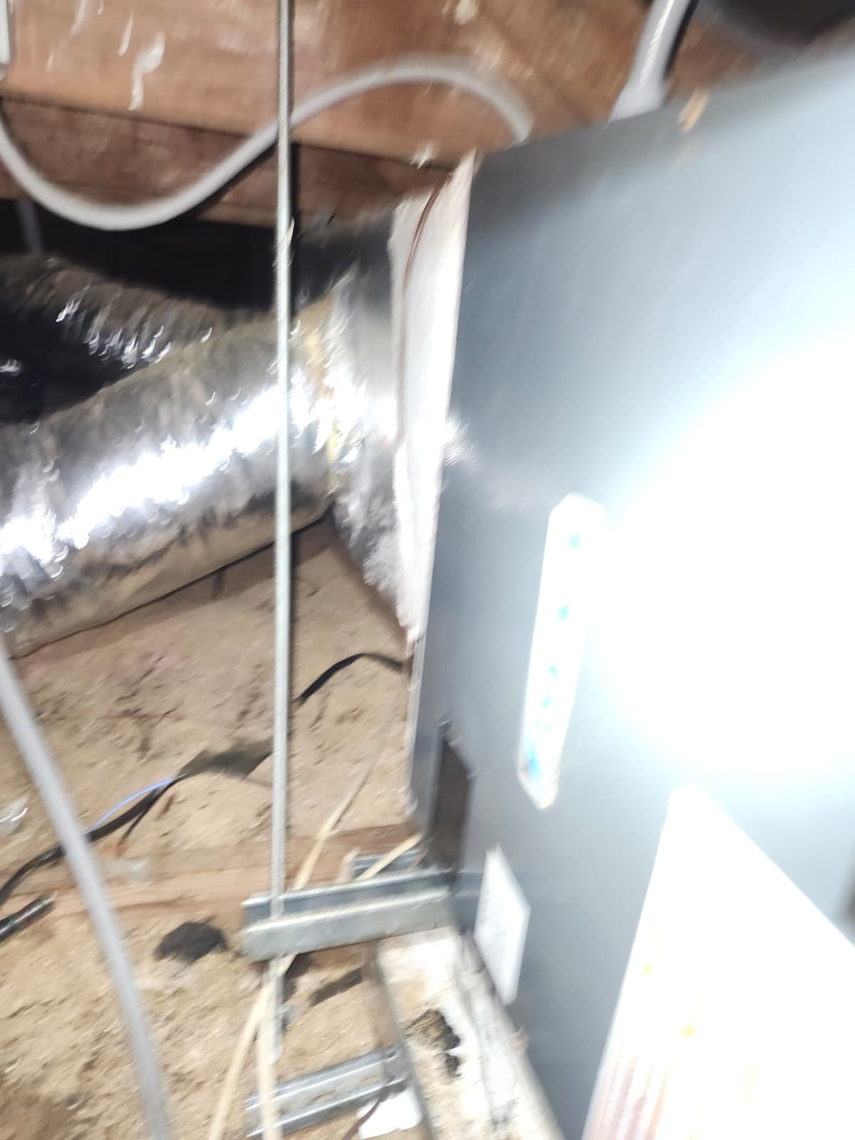 HVAC blower assembly prepared for removal and cleaning in Clearwater, FL 33755