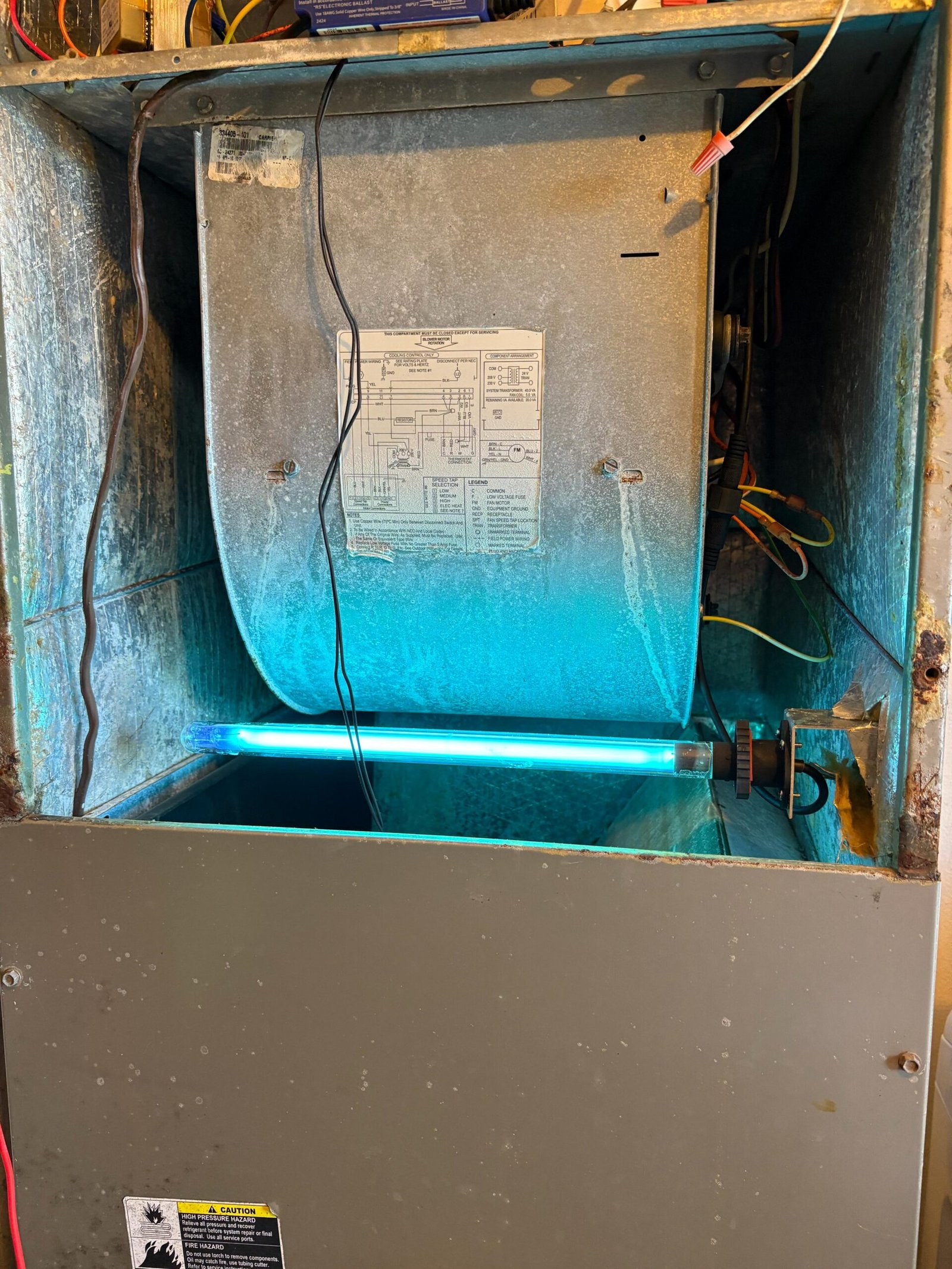 Premium AC maintenance plan service on air handler in Tampa, FL 33625