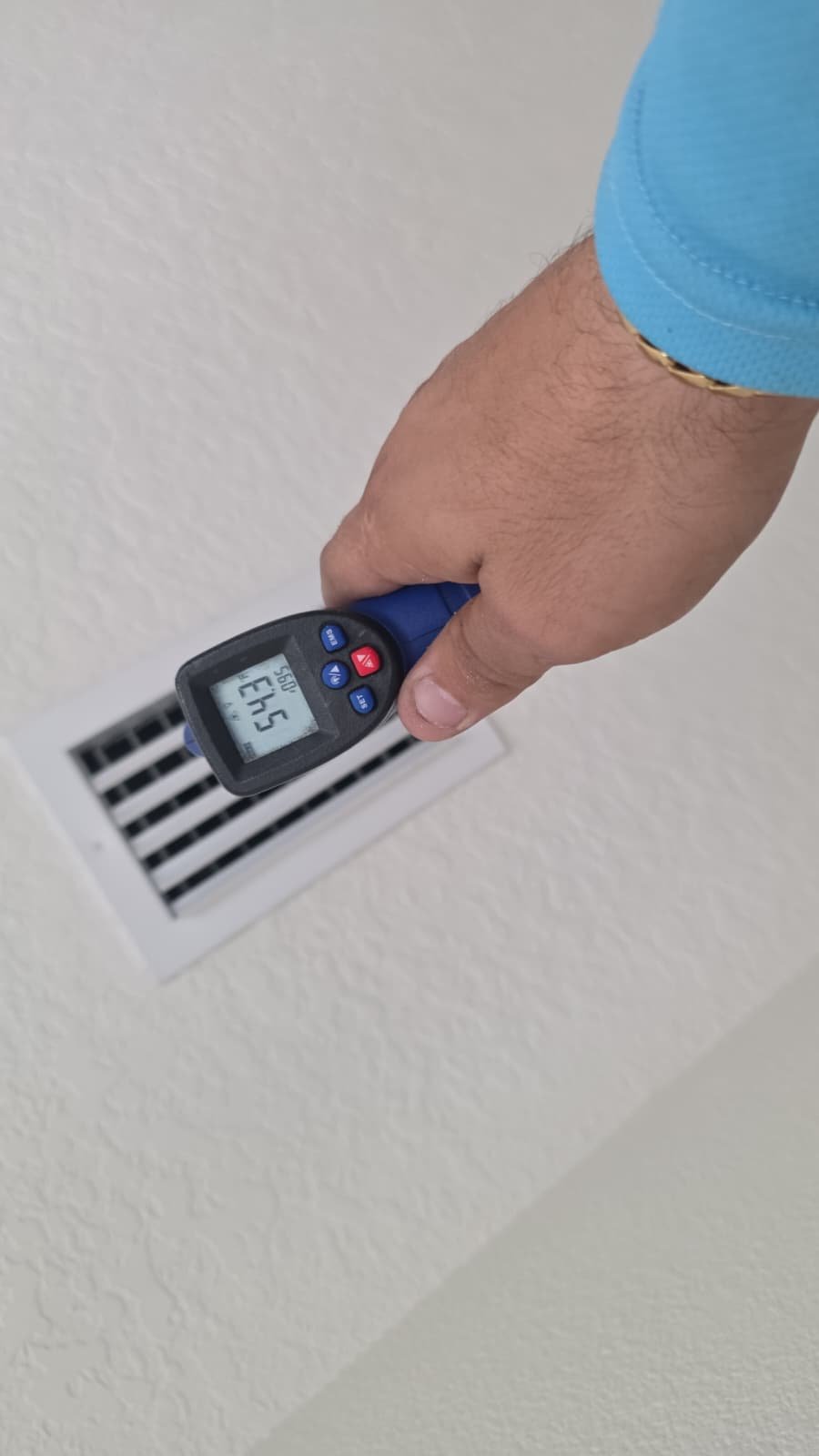 Dirty blower wheel before cleaning to improve indoor air quality in Wesley Chapel, FL 33545