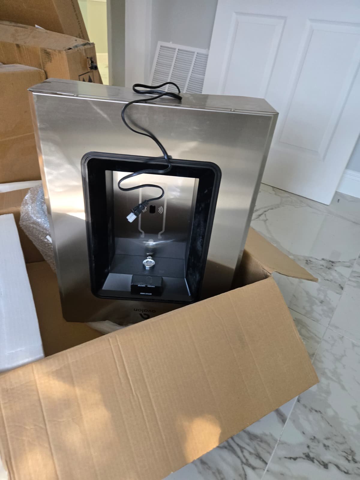 Behind-the-wall water line relocation for dispenser install in Tampa, FL 33614